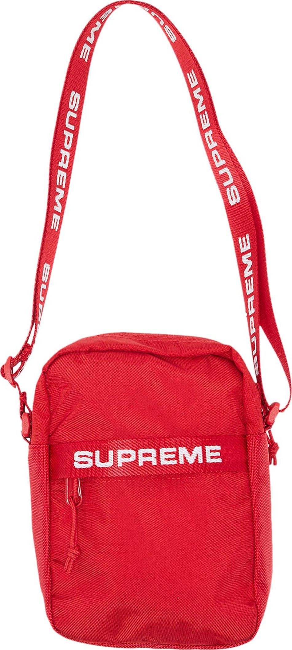 red supreme crossbody bag