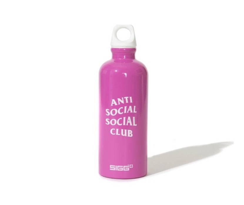 Anti Social Social Club Water Bottle "Pink"