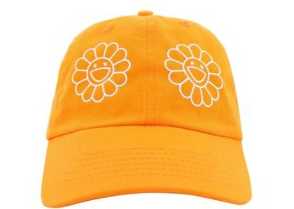 Murakami Flower Dad Hat "Orange"