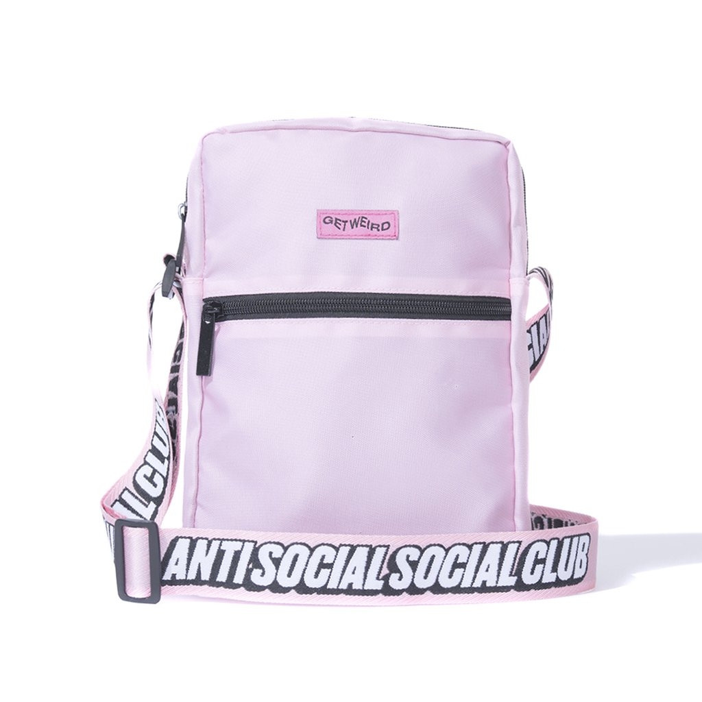 Anti Social Social Club Get Weird Shoulder Bag "Pink"