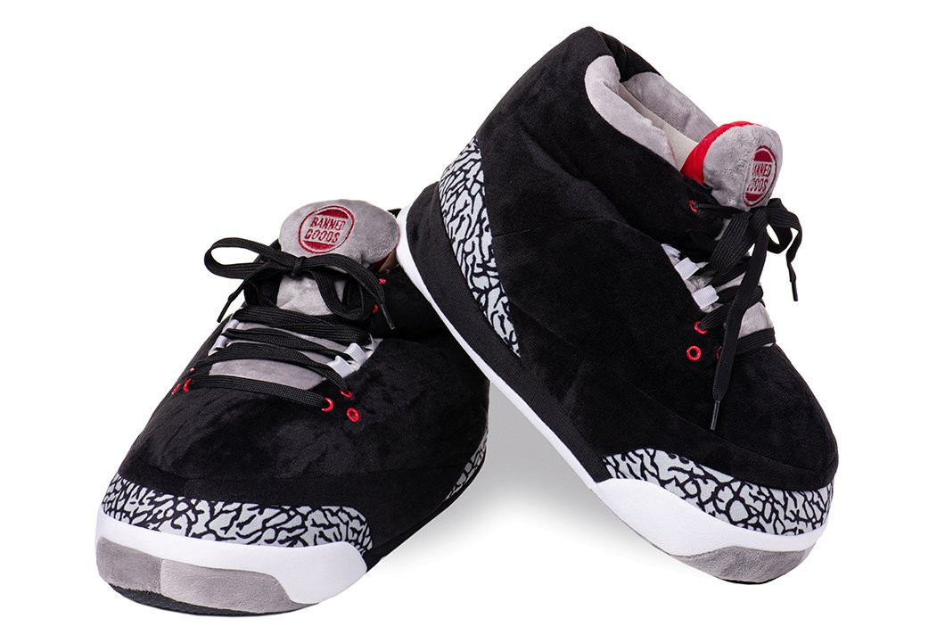 Jordan 3 "Black Cement" Slippers