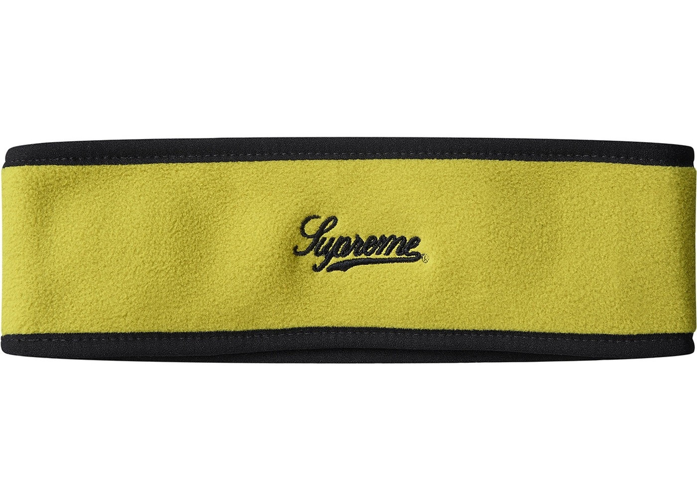 Supreme Polartec Logo Headband "Sulphur"