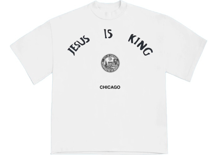 Kanye West Jesus Is King Chicago Seal T Shirt "White"