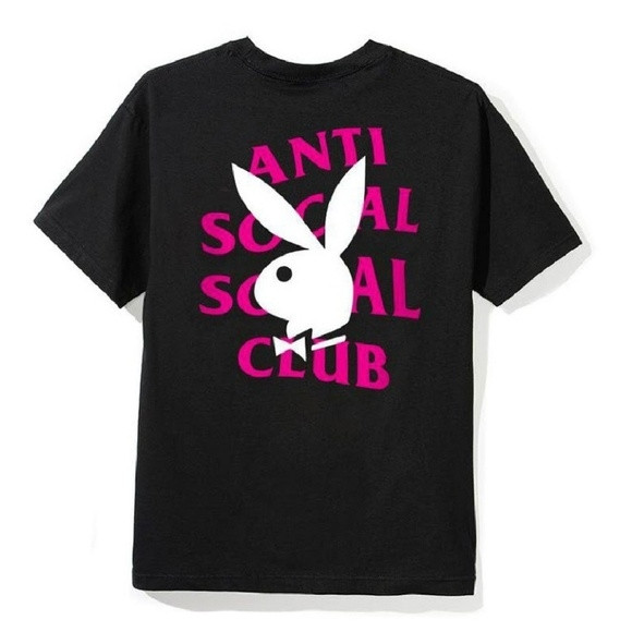 Anti Social Soial Club Playboy Remix Tee "Black"