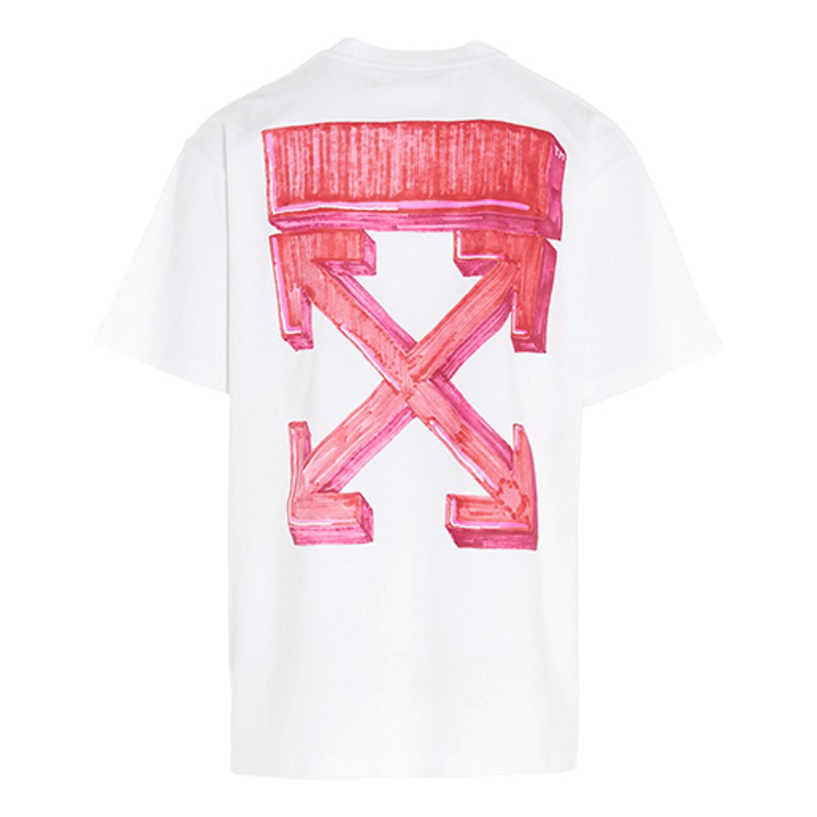 Off-White Marker Red Arrows Oversized Tee White