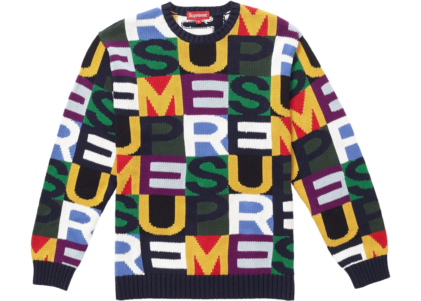 Supreme Big Letters Sweater "Multicolor"