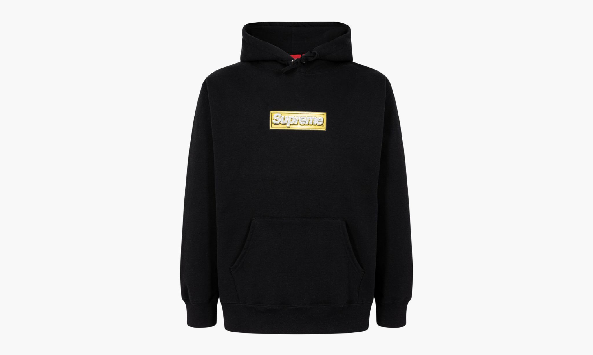 Supreme Bling Box Logo Hooded Sweatshirt Black