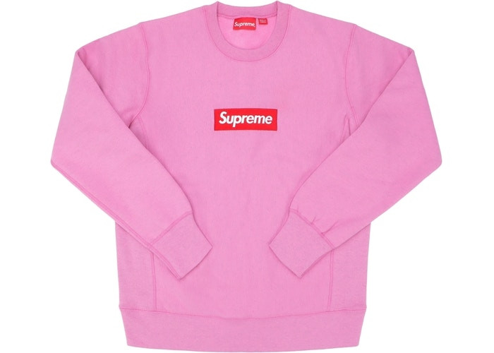 Supreme Box Logo Crewneck (FW15) "Heather Pink"