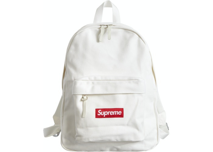 Supreme Canvas Backpack "White"