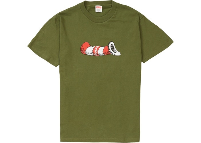 Supreme Cat in the Hat Tee "Olive"