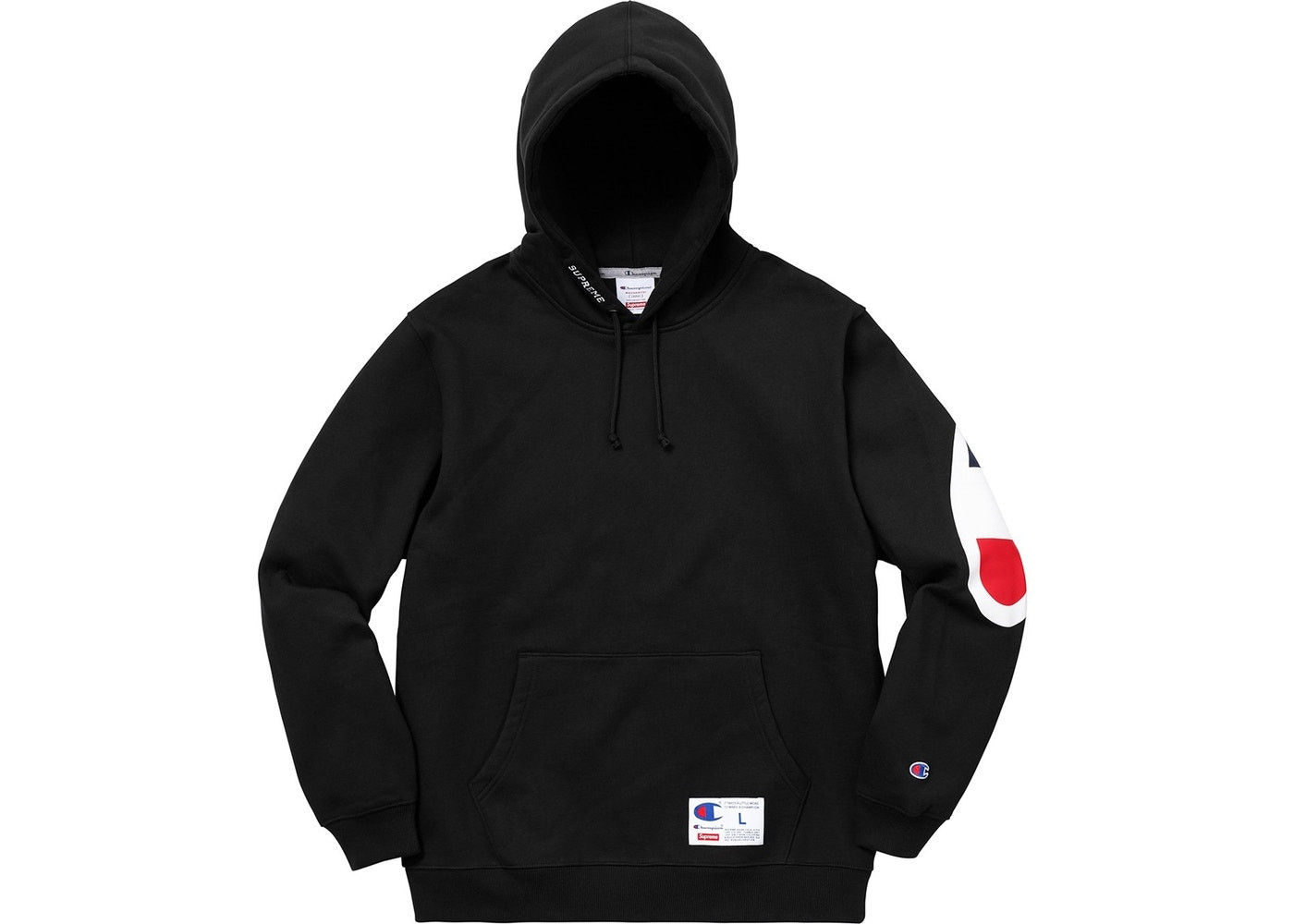 Supreme x Champion SS14 Black/White Hoodie pre-owned