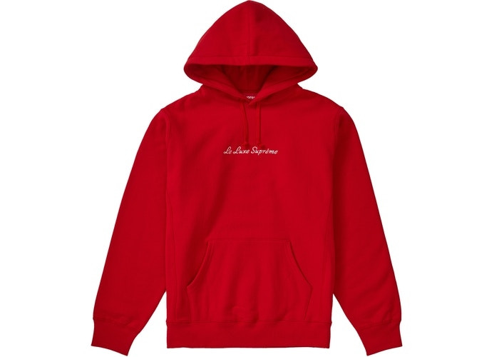 Supreme Le Luxe Hooded Sweatshirt "Red"