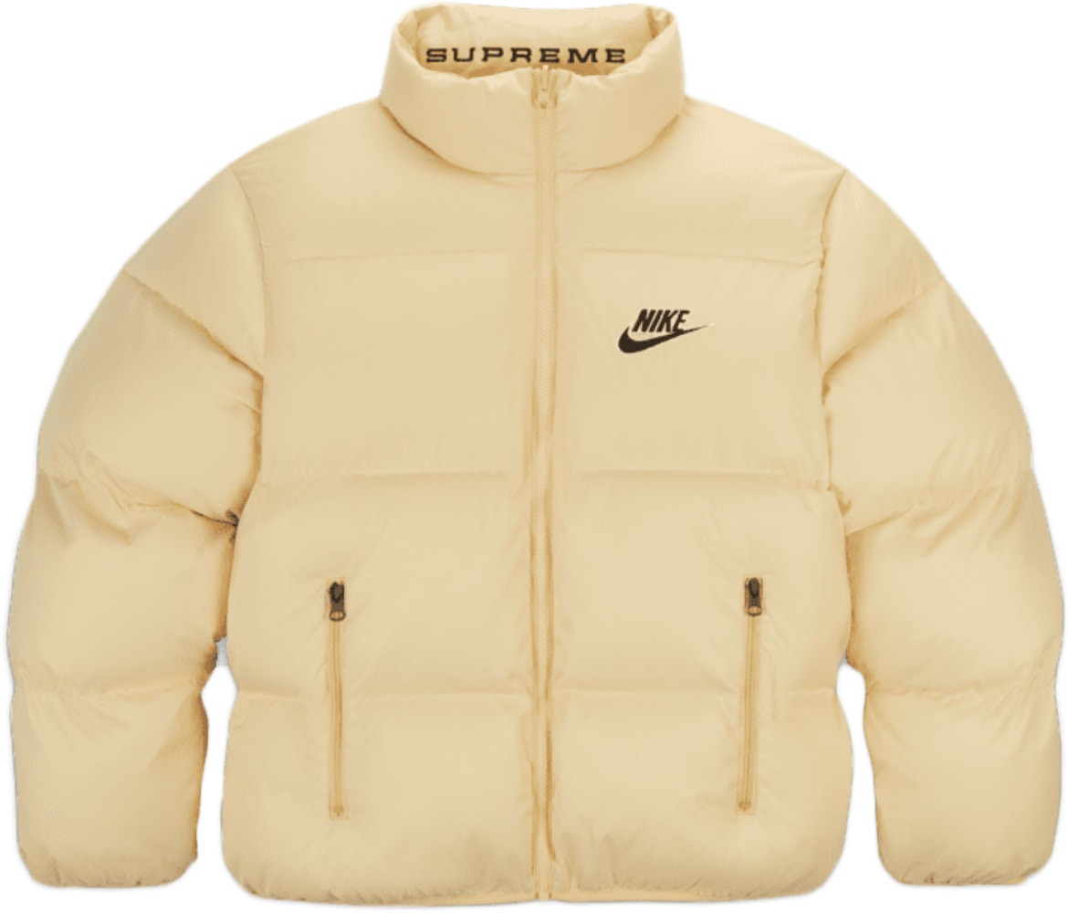 Supreme Nike Reversible Puffy Jacket Pale Yellow