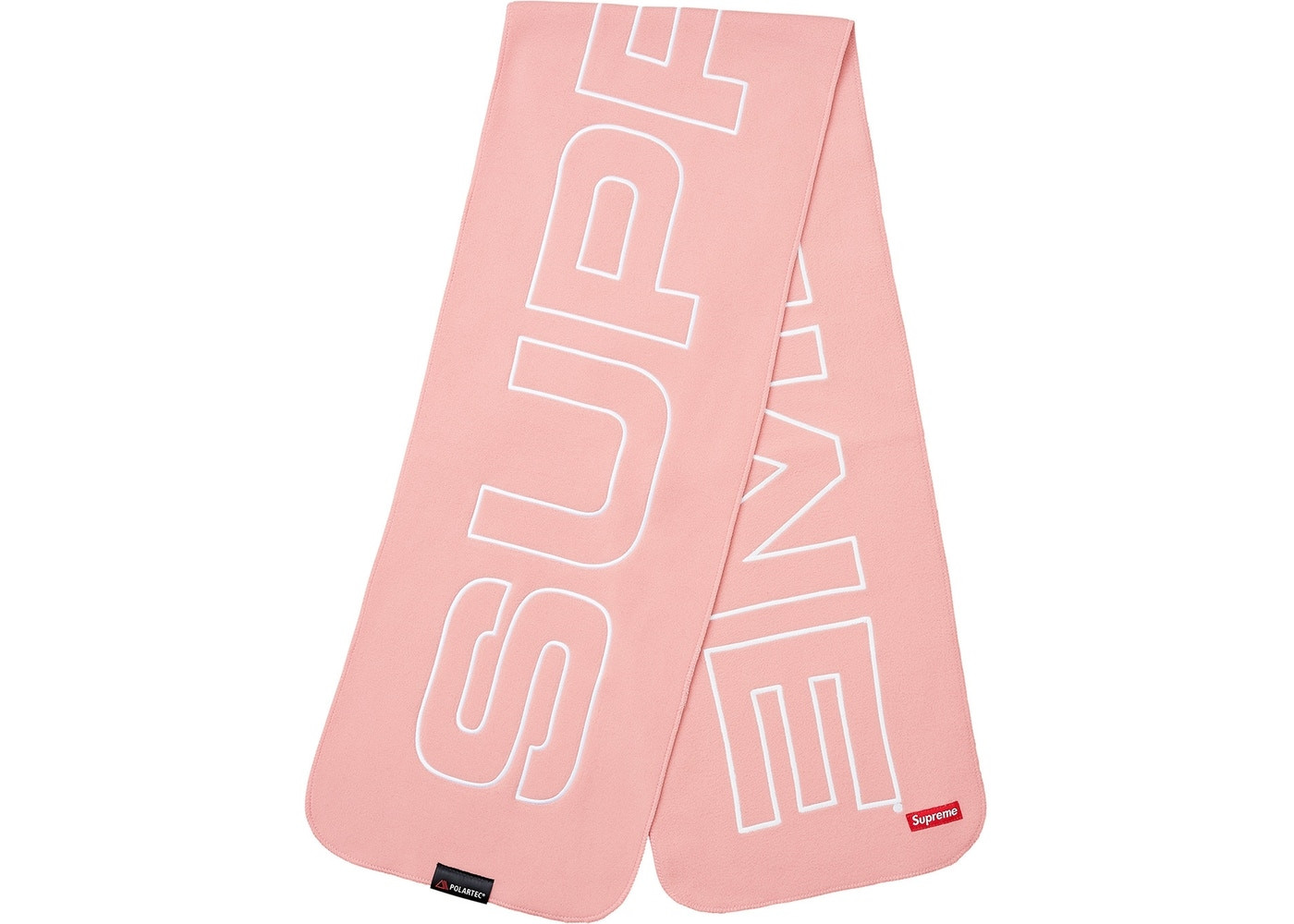 Supreme Polartec Logo Scarf "Pink"