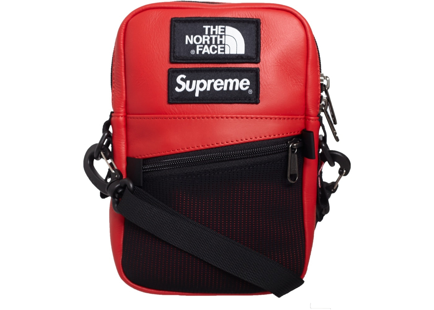 Supreme The North Face Leather Shoulder Bag "Red"