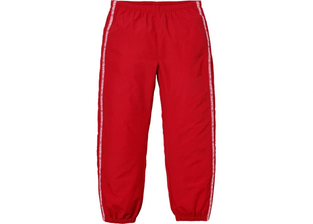 Supreme Tonal Taping Track Pant "Red"