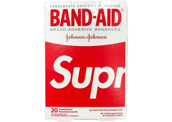 Supreme x Band Aid Adhesive Bandages "Red" 