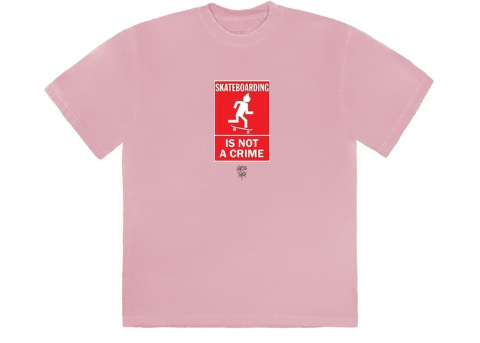 Travis Scott Not A Crime T-Shirt I "Pink"