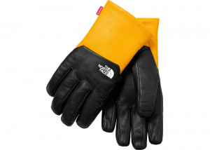 Supreme The North Face Leather Gloves "Yellow"