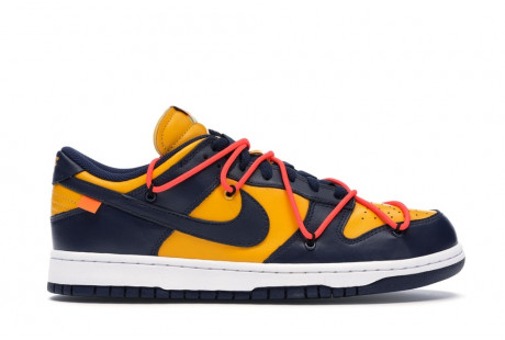 Nike Dunk Low Off-White "University Gold Midnight Navy"